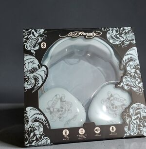 Ed Hardy Baby Blue Headphones